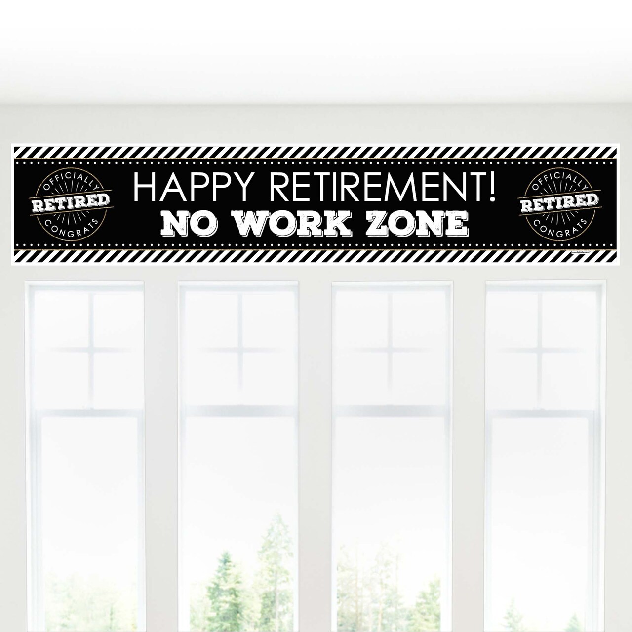Big Dot of Happiness Happy Retirement - Retirement Party Decorations Party Banner